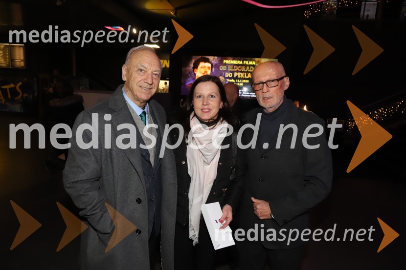  Janez  Ujčič, direktor Mednarodnega raziskovalnega centra druge svetovne vojne;  Ana Bučar, novinarka;  Marjan Šrimpf, novinar RTV, filmski ustvarjalecOd Eldorada do pekla, premiera dokumentarnega filma