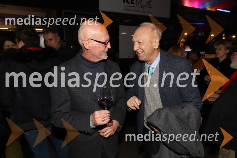  Marjan Šrimpf, novinar RTV, filmski ustvarjalec;  Janez  Ujčič, direktor Mednarodnega raziskovalnega centra druge svetovne vojneOd Eldorada do pekla, premiera dokumentarnega filma