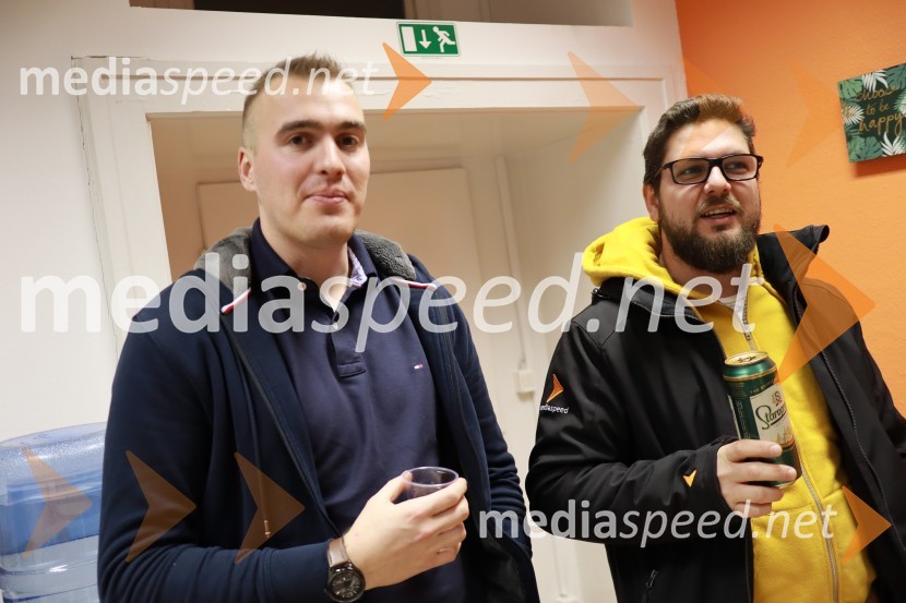  Luka Kotnik, fotograf Mediaspeed;  Jaka Arbutina, fotografMediaspeed praznuje 18 let