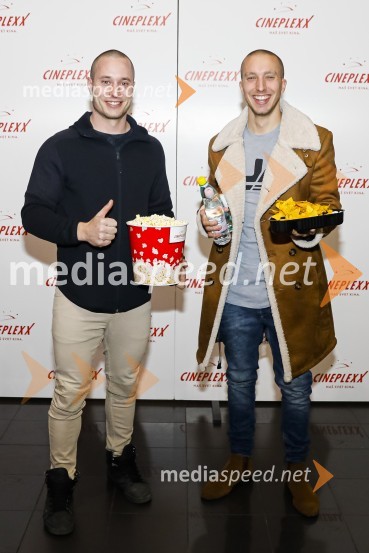  Blaž Slanič, F&B Acrobatics;  Filip Kržišnik, F&B AcrobaticsFilm Podli fantje za vedno navdušil v Cineplexxu