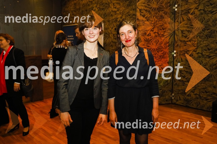  Capucine  Gremeret;   Isabelle  Desvignes, Direktorica Francoskega inštituta v SlovenijiGalette des rois novoletno srečanje Francosko slovenskega poslovnega kluba in Francoskega veleposlaništva v Sloveniji