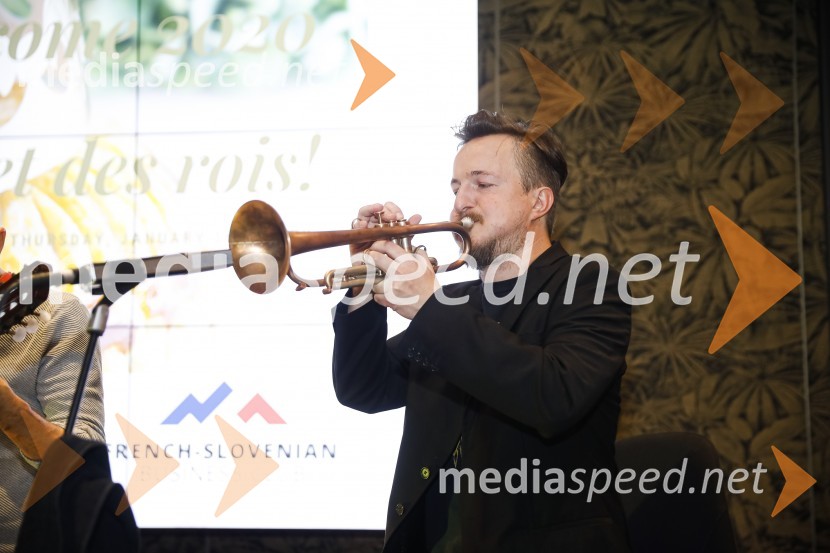 Galette des rois novoletno srečanje Francosko slovenskega poslovnega kluba in Francoskega veleposlaništva v Sloveniji