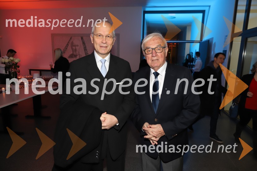 mag. Boris Sovič, predsednik uprave Elektro Maribor, nekdanji župan Maribora ; prim. prof. dr.  Zmago  Turk, zdravnik specialist medicinske rehabilitacije, profesor na Medicinski fakulteti UMSvečana akademija ob 15-letnici Medicinske fakultete Univerze v Mariboru