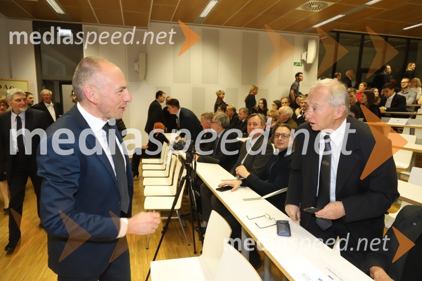  Aleš Šabeder, minister za zdravje RS; prof. dr. Alojz Križman, Častni občan mesta Maribor, nekdanji župan mestna Maribor, nekdanji rektor Univerze v MariboruSvečana akademija ob 15-letnici Medicinske fakultete Univerze v Mariboru