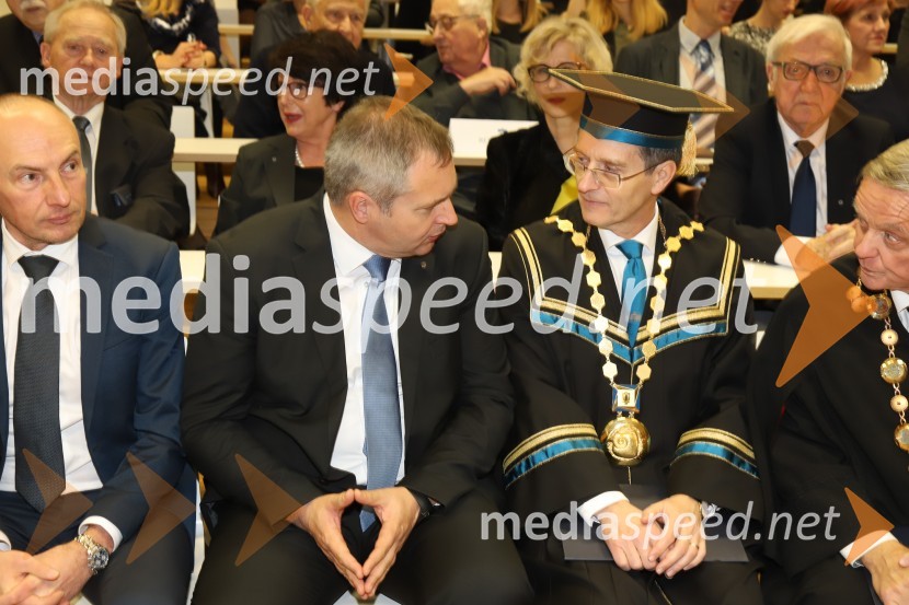  Aleš Šabeder, minister za zdravje RS; mag. Dejan Židan, predsednik Državnega zbora Republike Slovenije; prof. dr. Zdravko Kačič, rektor Univerze v MariboruSvečana akademija ob 15-letnici Medicinske fakultete Univerze v Mariboru