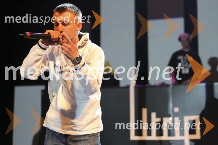 Jasko, tekmovalec v Državnem prvenstvu v Freestyle rapanjuFestival Utrip
