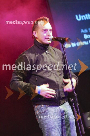 Zlatko, tekmovalec v Državnem prvenstvu v Freestyle rapanjuFestival Utrip