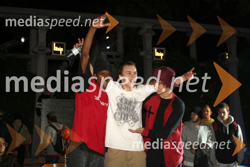 Zmagovalci tekmovanja v Breakedanceu, ekipa Goz Skillz (ned)Festival Utrip