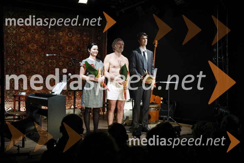  Beti  Strgar, igralka;  Branko Završan, igralec;  Urban Kuntarič, igralecPlašč, premiera v SLG Celje