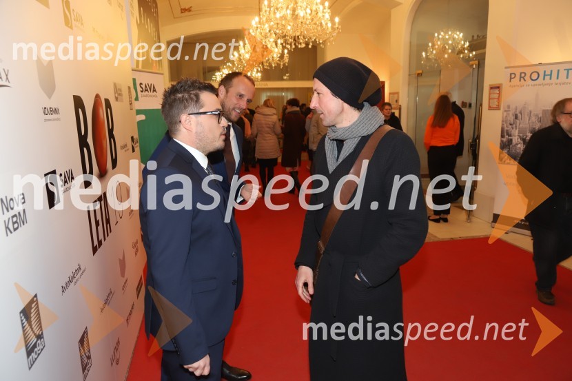  Matija Stepišnik, odgovorni urednik, Večer;  Uroš Hakl, direktor družbe Večer, d.o.o.;  ... Bob leta 2019 zdravnici in humanitarki Ninni Kozorog