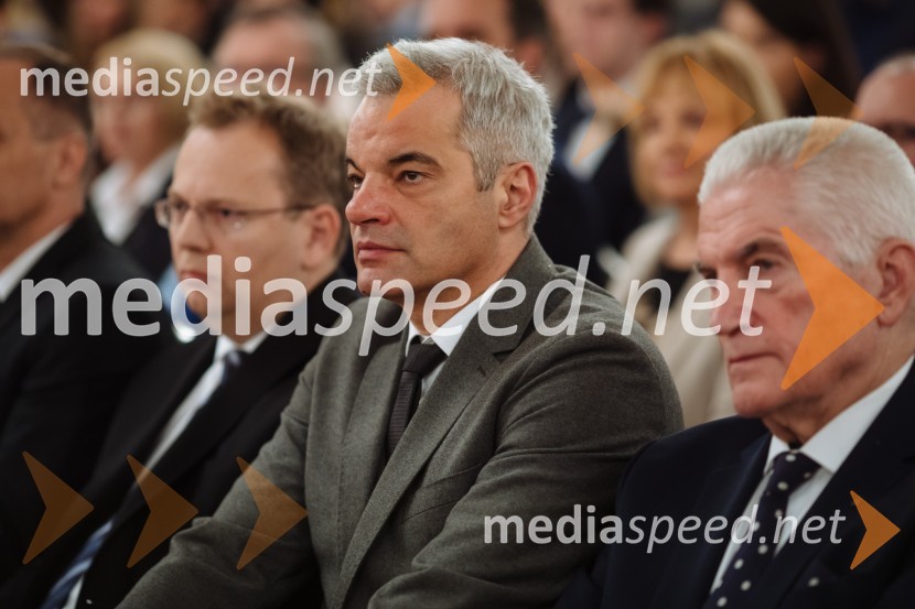  Aleksander Saša Arsenovič, župan, Mestna občina Maribor; prof. dr. Ludvik Toplak,  predsednik Alma Mater Europaea, nekdanji rektor UMRektorjev dan Univerze v Mariboru 2020