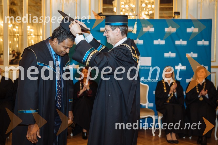  Ponnuthurai  Nagaratnam Suganthan, profesor; prof. dr. Zdravko Kačič, rektor Univerze v MariboruRektorjev dan Univerze v Mariboru 2020