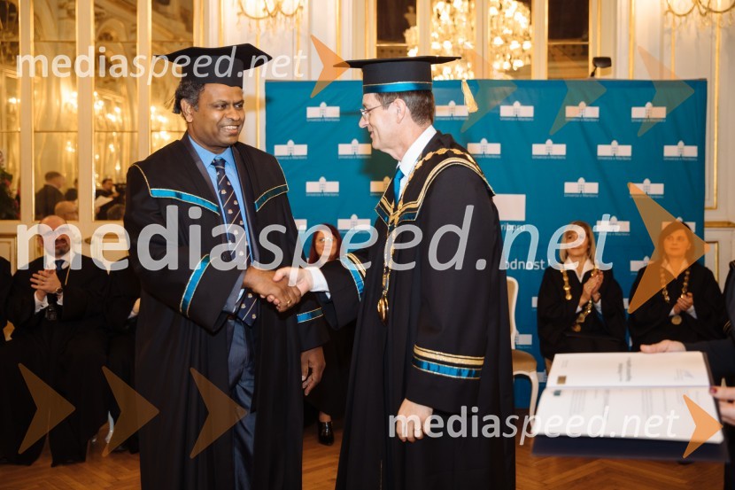  Ponnuthurai  Nagaratnam Suganthan, profesor; prof. dr. Zdravko Kačič, rektor Univerze v MariboruRektorjev dan Univerze v Mariboru 2020