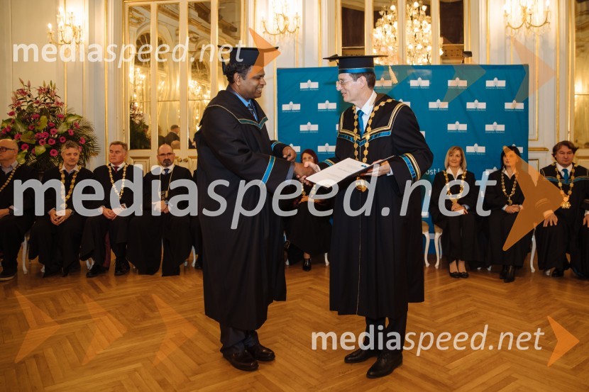  Ponnuthurai  Nagaratnam Suganthan, profesor; prof. dr. Zdravko Kačič, rektor Univerze v MariboruRektorjev dan Univerze v Mariboru 2020