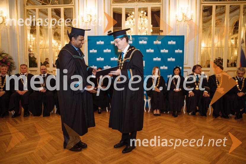  Ponnuthurai  Nagaratnam Suganthan, profesor; prof. dr. Zdravko Kačič, rektor Univerze v MariboruRektorjev dan Univerze v Mariboru 2020