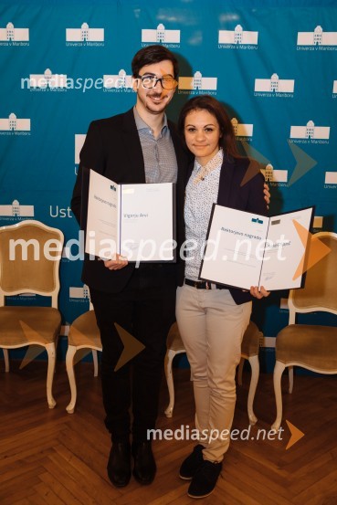  Vigor  Arva, Medicinska fakulteta UM;  Sandra  Tijanič, Fakulteta za zdravstvene vede UMRektorjev dan Univerze v Mariboru 2020