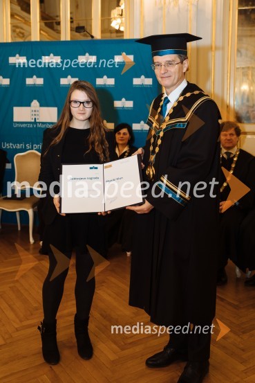  Monika Klun, Fakulteta za varnostne vede UM; prof. dr. Zdravko Kačič, rektor Univerze v MariboruRektorjev dan Univerze v Mariboru 2020