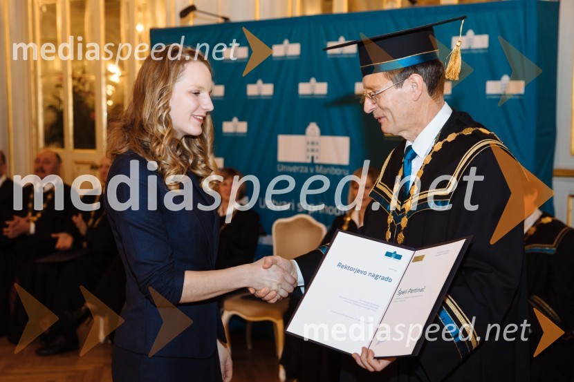  Špela  Pertinač, Fakulteta za kmetijstvo in biosistemske vede UM; prof. dr. Zdravko Kačič, rektor Univerze v MariboruRektorjev dan Univerze v Mariboru 2020