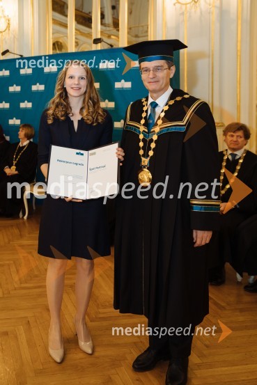  Špela  Pertinač, Fakulteta za kmetijstvo in biosistemske vede UM; prof. dr. Zdravko Kačič, rektor Univerze v MariboruRektorjev dan Univerze v Mariboru 2020