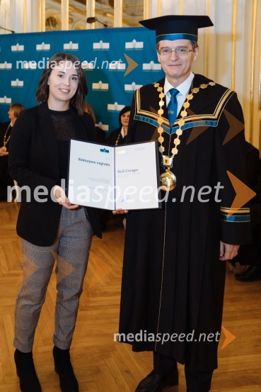  Nuša Cmager, Fakulteta za kemijo in kemijsko tehnologijo, Univerza v Mariboru; prof. dr. Zdravko Kačič, rektor Univerze v MariboruRektorjev dan Univerze v Mariboru 2020