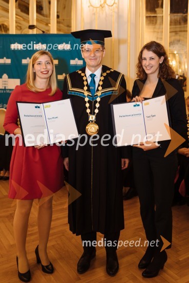  Tina Pivec, Filozofska fakulteta UM; prof. dr. Zdravko Kačič, rektor Univerze v Mariboru;  Tanja Špes, Filozofska fakulteta UMRektorjev dan Univerze v Mariboru 2020