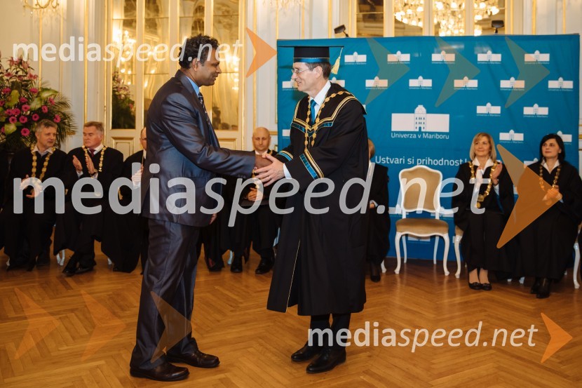  Ponnuthurai  Nagaratnam Suganthan, profesor; prof. dr. Zdravko Kačič, rektor Univerze v MariboruRektorjev dan Univerze v Mariboru 2020