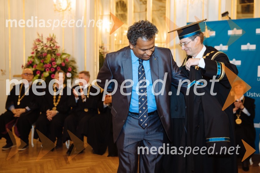  Ponnuthurai  Nagaratnam Suganthan, profesor; prof. dr. Zdravko Kačič, rektor Univerze v MariboruRektorjev dan Univerze v Mariboru 2020