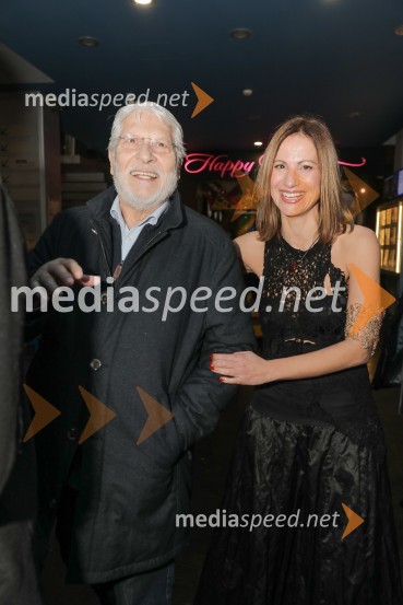  Boris Cavazza, igralec;  Aleksandra  Balmazović, igralkaVsi proti vsem, premiera slovenskega filma