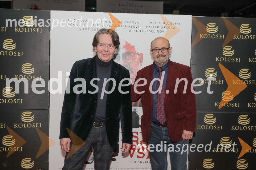  Andrej Košak, režiser;  Vlado Novak, igralecVsi proti vsem, premiera slovenskega filma