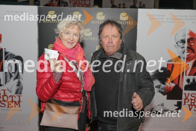  Darja Lovšin;  Peter Lovšin - Pero, pevecVsi proti vsem, premiera slovenskega filma