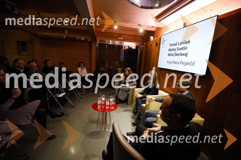 Pogovor o inovativnosti z mag. Metko Svetlin, dr. Mihom Škerlavajem in mag. Tomažem Laniškom