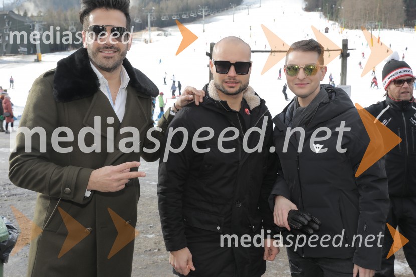  Domen Kumer, pevec;  ... ;  Damjan Murko, pevecZnani Slovenci na smučeh in saneh