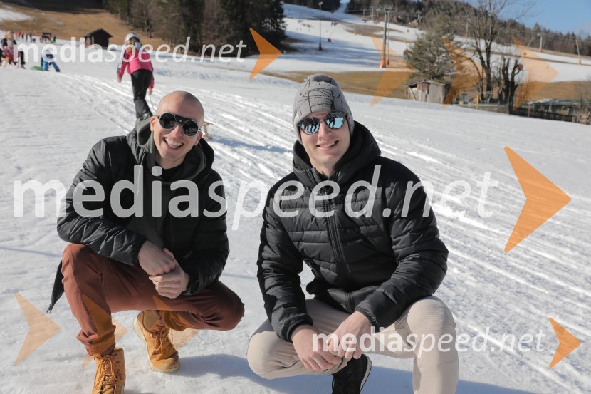 Znani Slovenci na smučeh in saneh