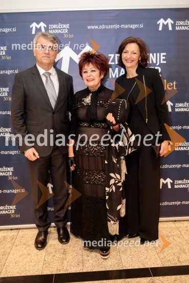  Aleksander  Zalaznik, generalni direktor Danfoss Trata, predsednik Združenja Manager;  Zdenka  Kahne, lastnica kozmetike Kahne, ambasadorka znanja; prof. dr. Maja Makovec Brenčič, nekdanja ministrica za izobraževanje, znanost in športPriznanje za življenjsko delo na področju managementa Jožetu Mermalu, januarsko srečanje Združenja Manager