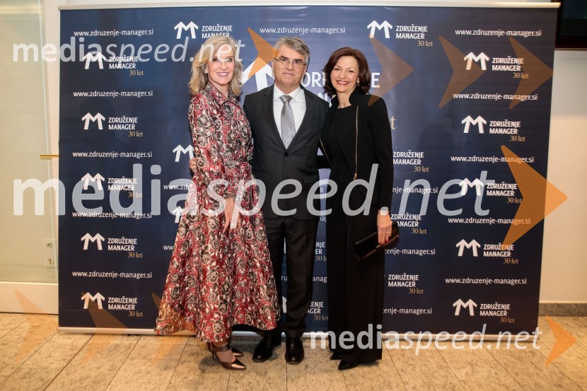  ... ;  Aleksander  Zalaznik, generalni direktor Danfoss Trata, predsednik Združenja Manager; prof. dr. Maja Makovec Brenčič, nekdanja ministrica za izobraževanje, znanost in športPriznanje za življenjsko delo na področju managementa Jožetu Mermalu, januarsko srečanje Združenja Manager