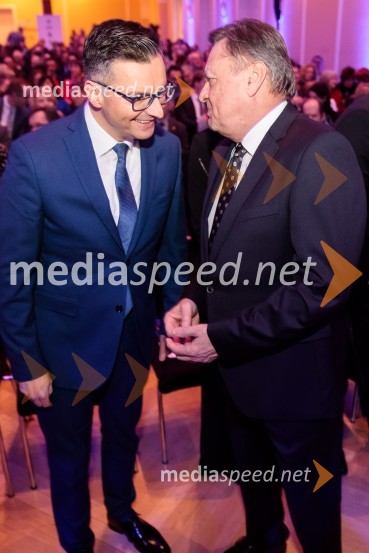 Priznanje za življenjsko delo na področju managementa Jožetu Mermalu, januarsko srečanje Združenja Manager