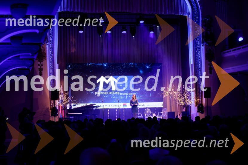 Priznanje za življenjsko delo na področju managementa Jožetu Mermalu, januarsko srečanje Združenja Manager