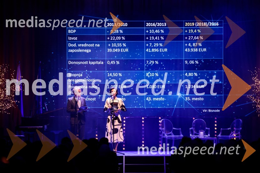 Priznanje za življenjsko delo na področju managementa Jožetu Mermalu, januarsko srečanje Združenja Manager