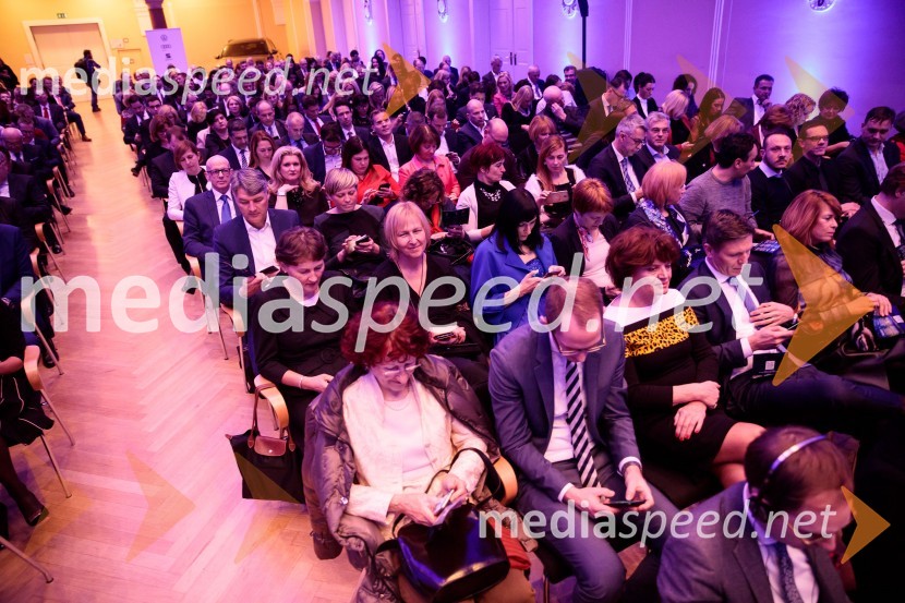 Priznanje za življenjsko delo na področju managementa Jožetu Mermalu, januarsko srečanje Združenja Manager