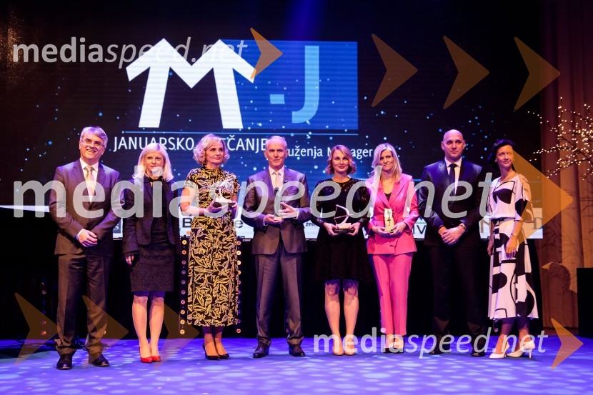 Priznanje za življenjsko delo na področju managementa Jožetu Mermalu, januarsko srečanje Združenja Manager