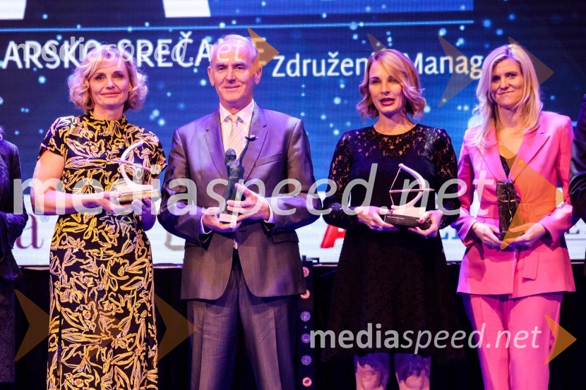 Priznanje za življenjsko delo na področju managementa Jožetu Mermalu, januarsko srečanje Združenja Manager