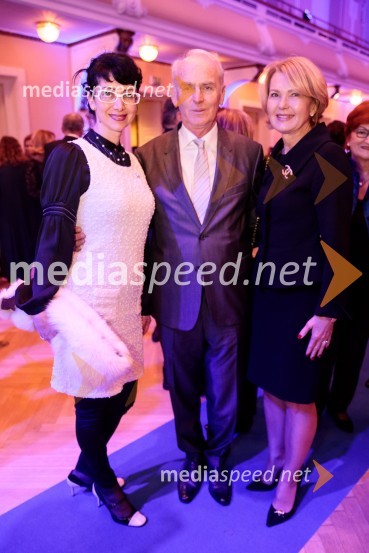 Dr. Jerca Legan Cvikl, antropologinja in predsednica Fundacije Femmes Sans Fronitières;  Jože  Mermal, predsednik uprave BTC-ja;  Nevenka Črešnar Pergar, lastnica in direktorica podjetja NP ConsultingPriznanje za življenjsko delo na področju managementa Jožetu Mermalu, januarsko srečanje Združenja Manager