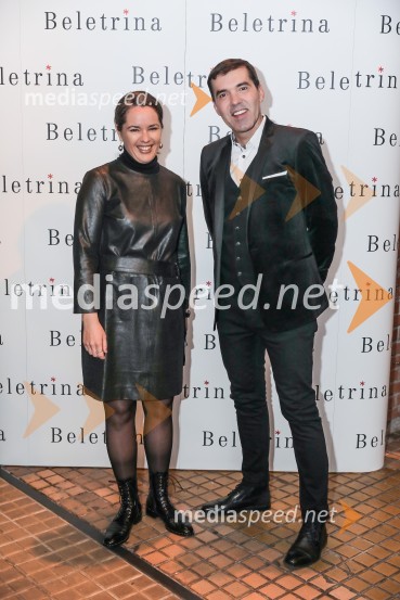 dr. Eva  Premk Bogataj, dm drogerie markt;  Mario Galunič, TV voditeljBeletrina, sprejem