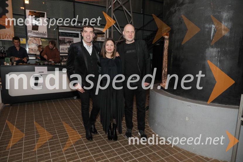  Mario Galunič, TV voditelj;   Alma  Čaušević Klemenčič, izvršna direktorica Beletrine;  Mitja Čander, direktor, založba BeletrinaBeletrina, sprejem
