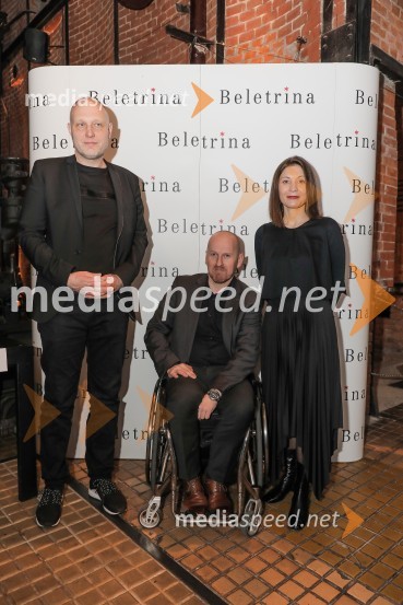  Mitja Čander, direktor, založba Beletrina;  ... ;   Alma  Čaušević Klemenčič, izvršna direktorica BeletrineBeletrina, sprejem