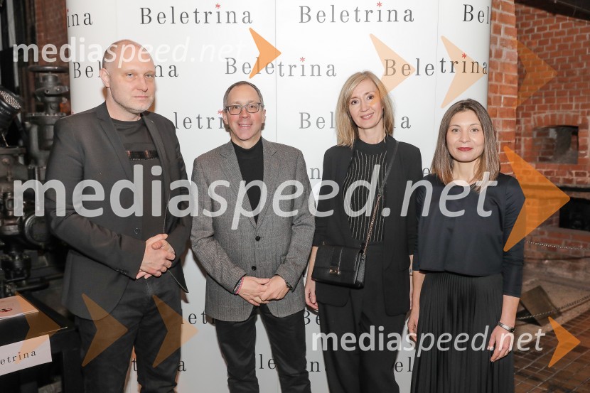  Mitja Čander, direktor, založba Beletrina;  Blaž Košorok,  generalni direktor HSE;  ... ;   Alma  Čaušević Klemenčič, izvršna direktorica BeletrineBeletrina, sprejem