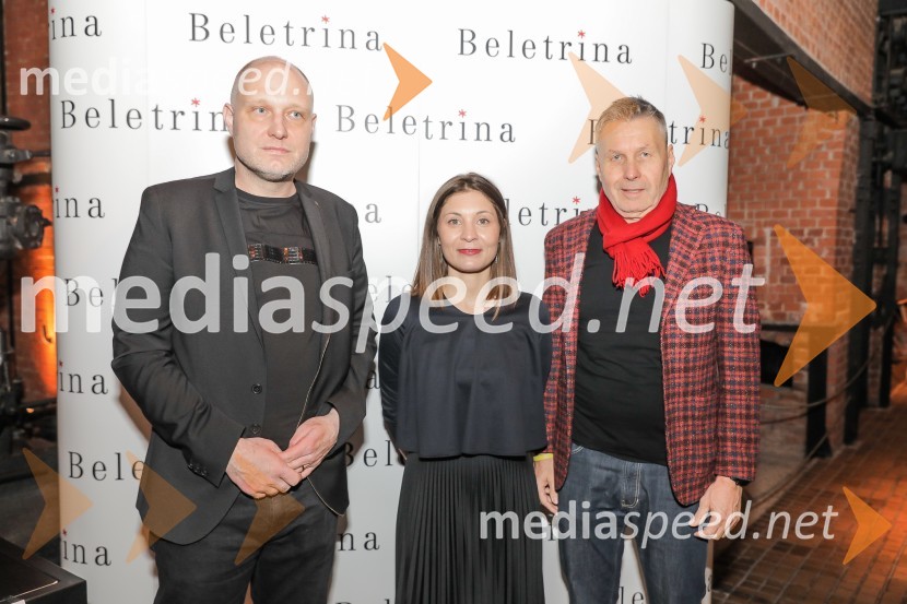  Mitja Čander, direktor, založba Beletrina;   Alma  Čaušević Klemenčič, izvršna direktorica in prokuristka Beletrine;  Bojan Požar, publicist, lastnik portala Požareport.si in predsednik stranke Lista novinarja Bojana PožarjaBeletrina, sprejem