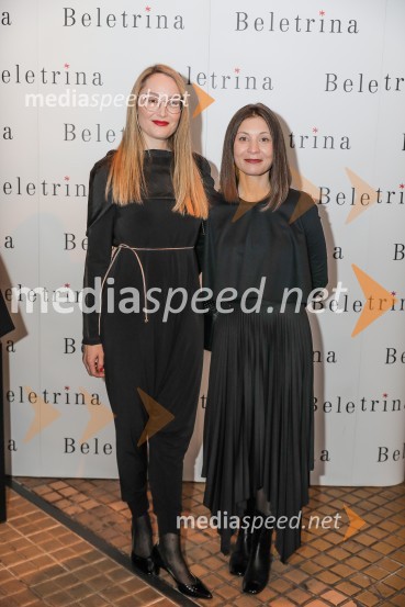  Maja Čander, direktorica, zavod Kreativna baza;   Alma  Čaušević Klemenčič, izvršna direktorica BeletrineBeletrina, sprejem
