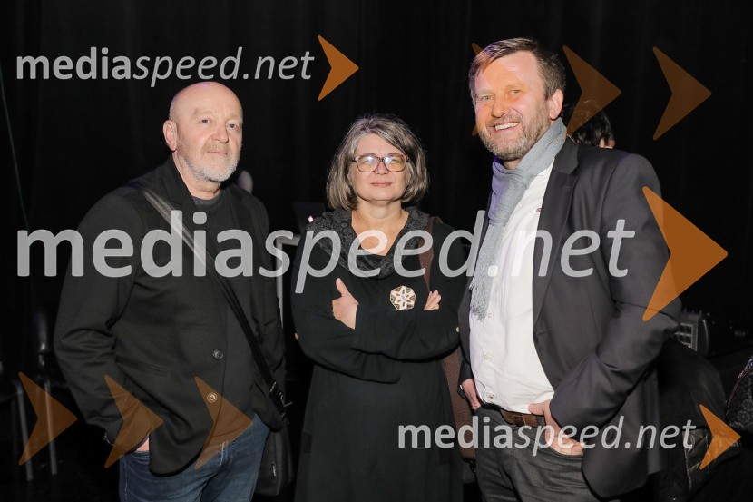  Peter Rezman, pisatelj; dr. Jerneja Ferlež;  Aleksander JeršičBeletrina, sprejem