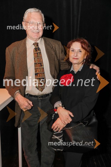  Slavko Pregl, pisatelj;  Barbara  Habič Pregl, pisateljica, učiteljica jogeBeletrina, sprejem